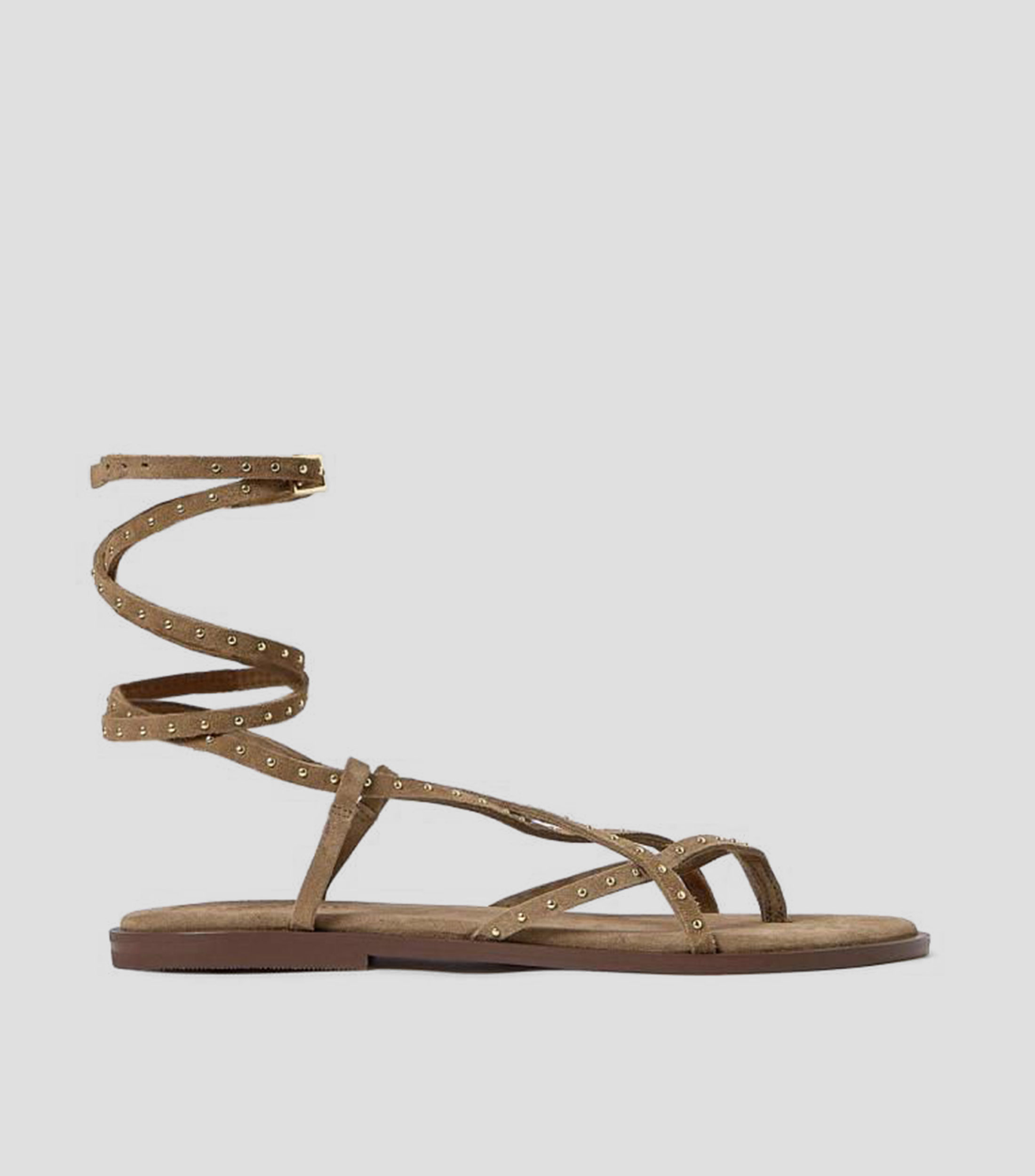 Sandalias Planas en Piel Mujer